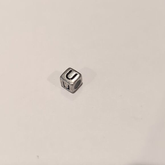 Silver U Spacer Charm for Pandora Style Bracelet - Picture 5 of 5